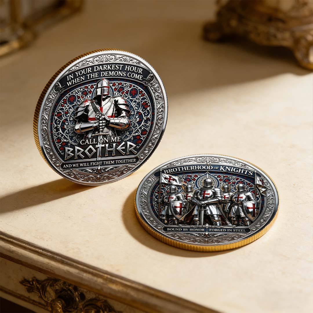⚡️Last Day 60% OFF - Brotherhood of Knights Commemorative Coin ⚔️🪙🛡️