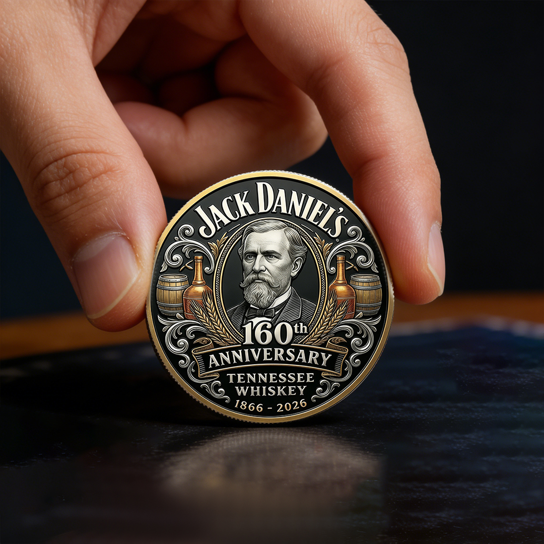 Jack Daniel’s 160th Anniversary 1866-2026 Single Barrel Limited Edition Commemorative Coin