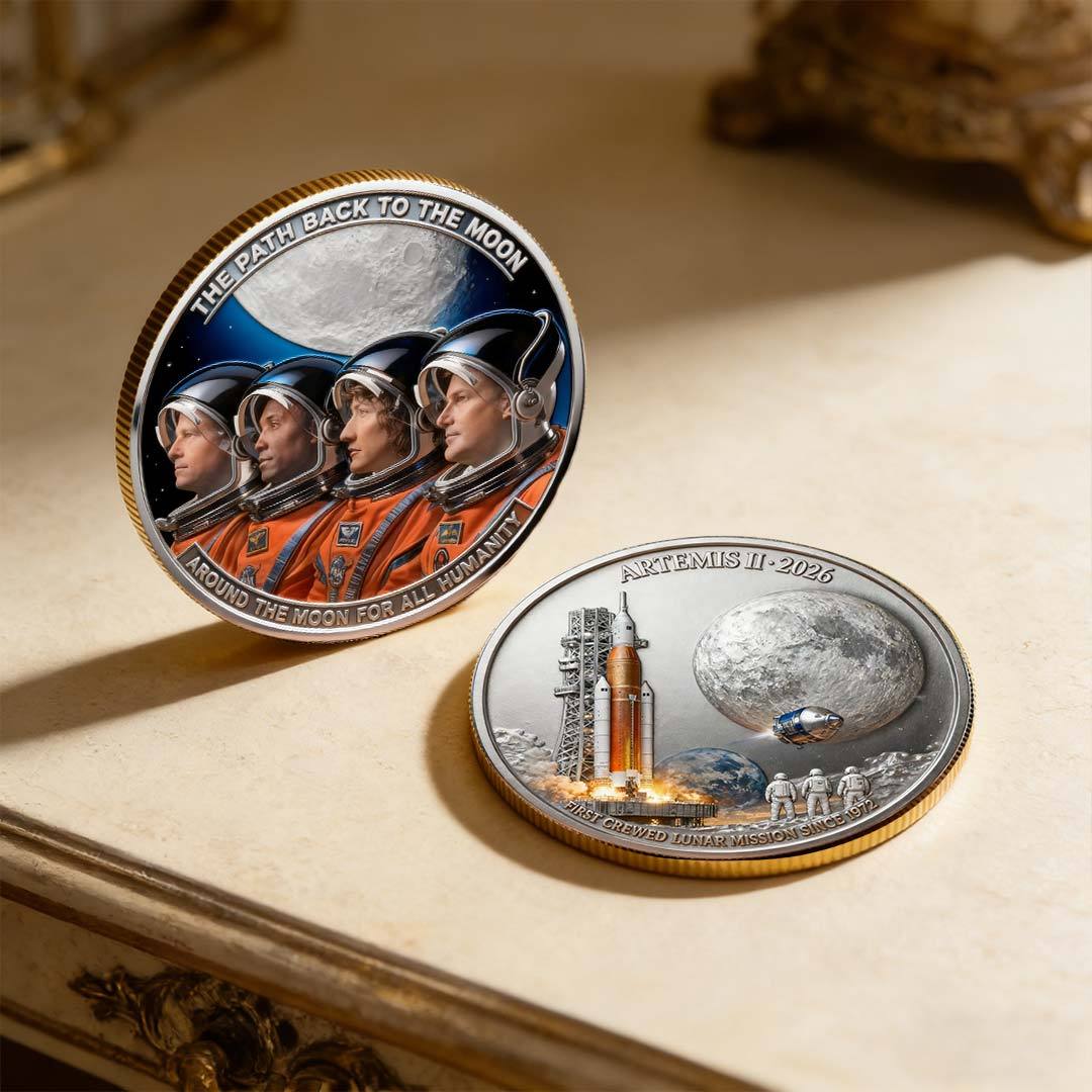🚀Flash Sale 60% OFF 🌕 Artemis II Lunar Mission Commemorative Coin