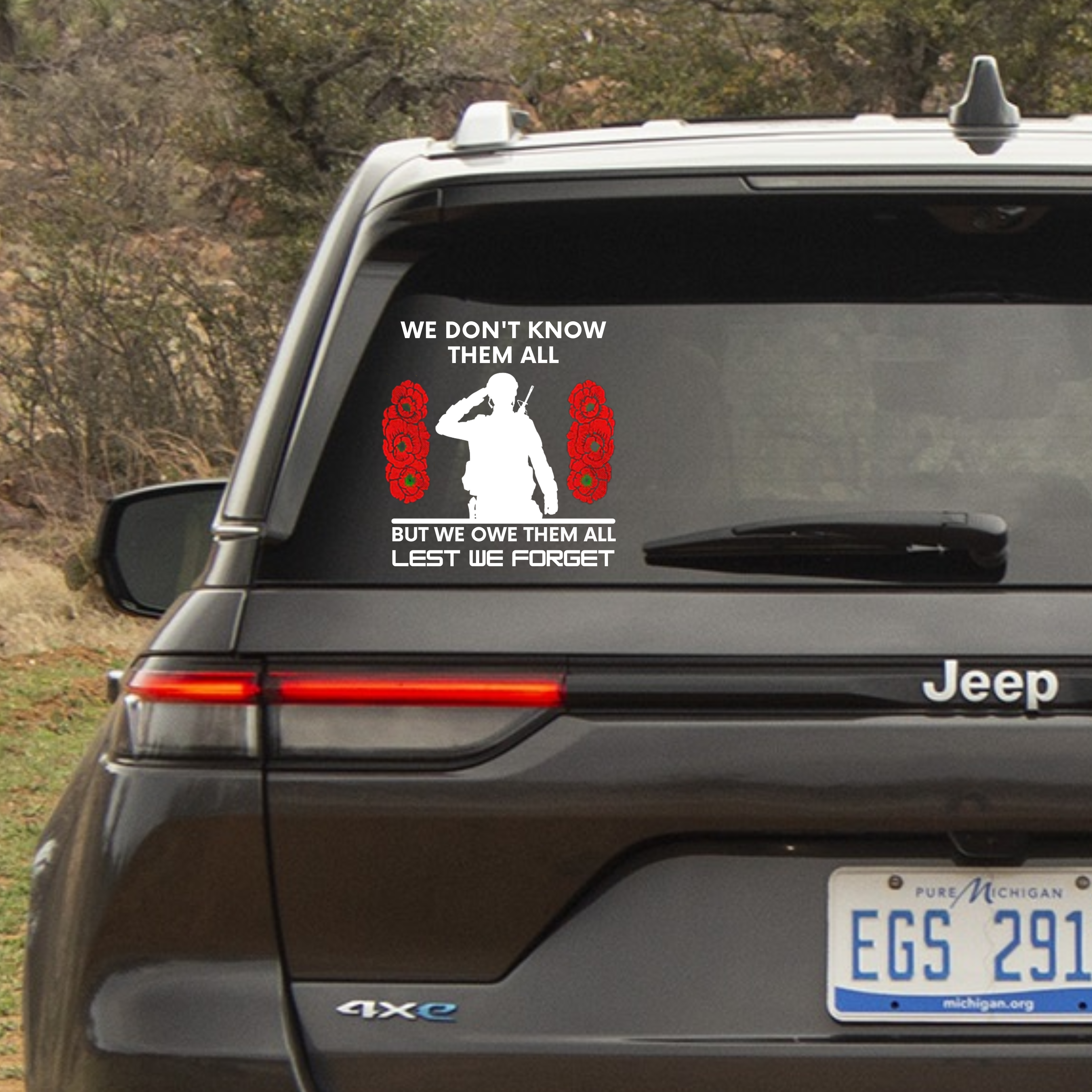 Honor and Remember Our Heroes Car Decal