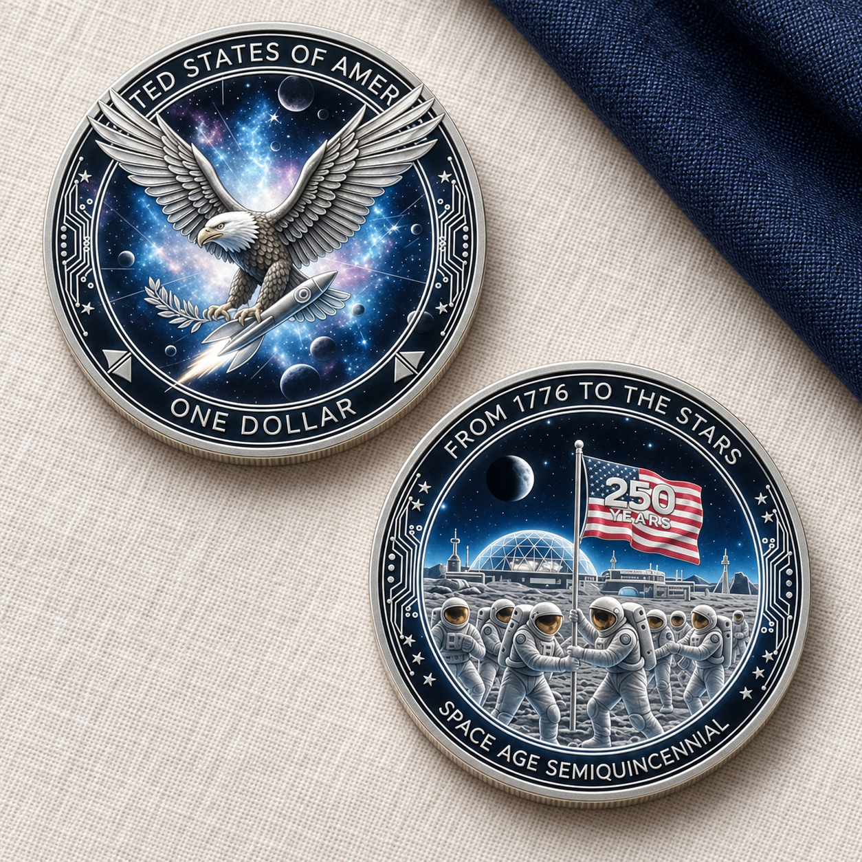🚀 America 250 To the Stars Collectible Coin