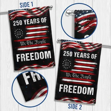 250 Years of Freedom Semiquincentennial Decor, 1776 2026 We The People Patriotic Flag