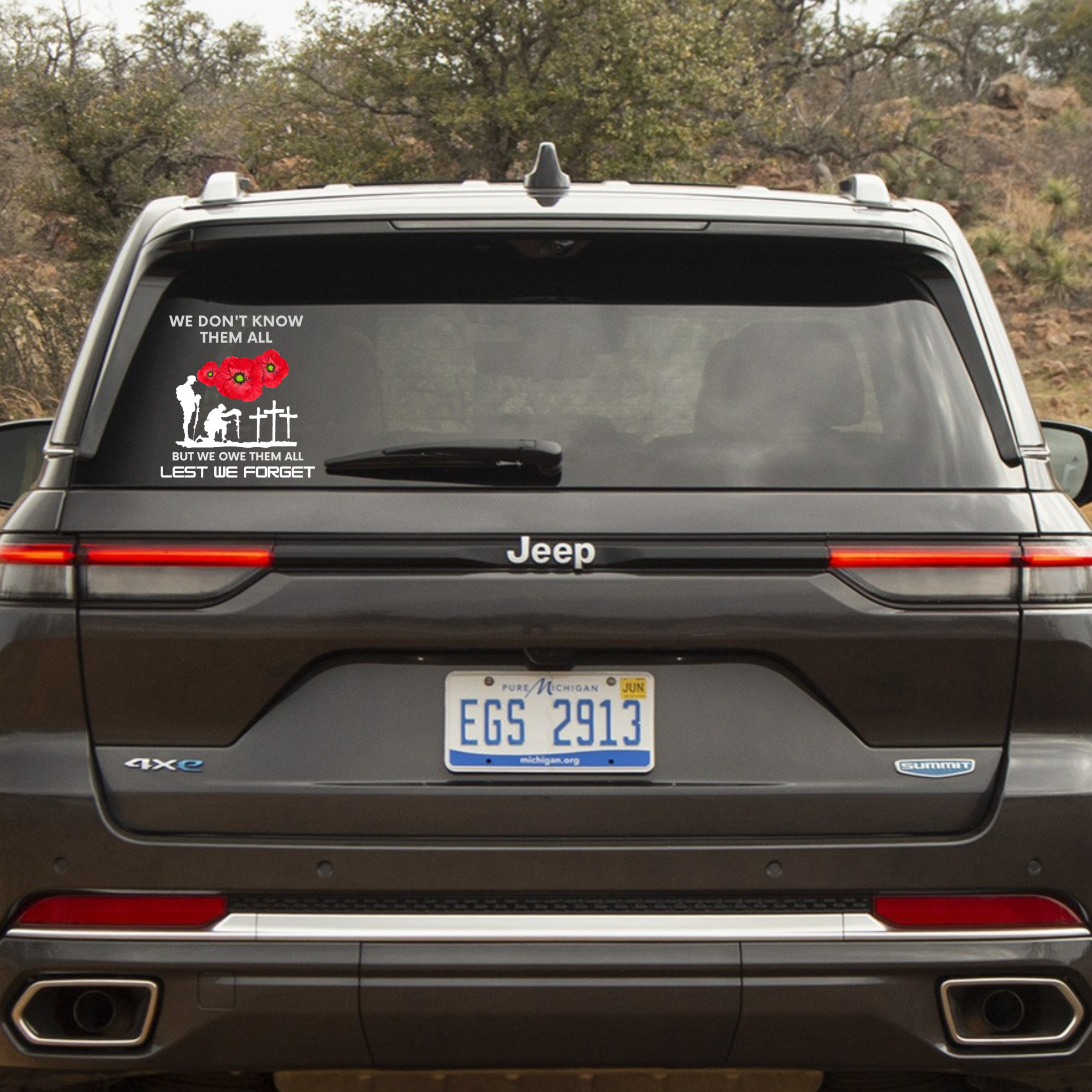 Honor and Remember Our Heroes Car Decal