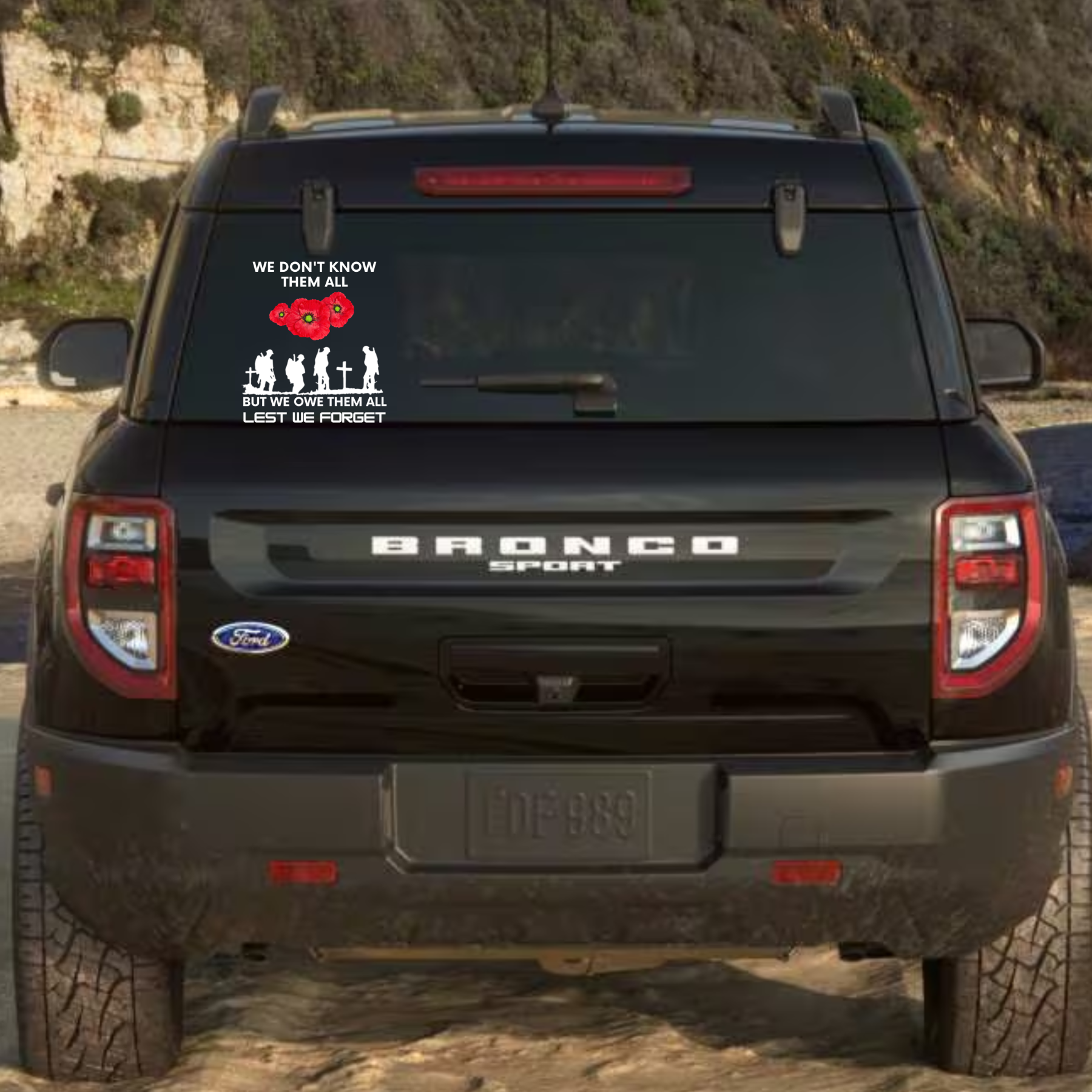 Honor and Remember Our Heroes Car Decal