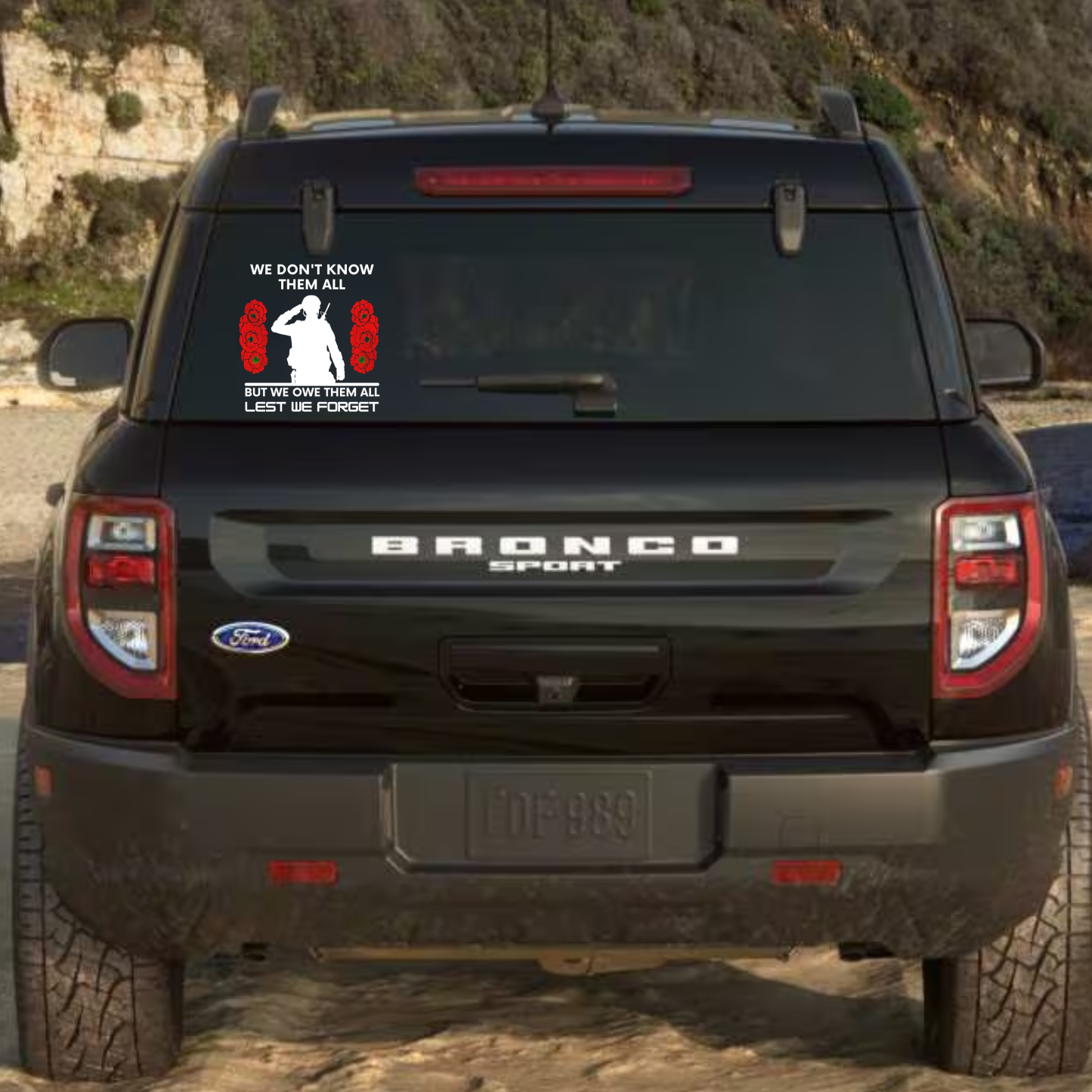 Honor and Remember Our Heroes Car Decal