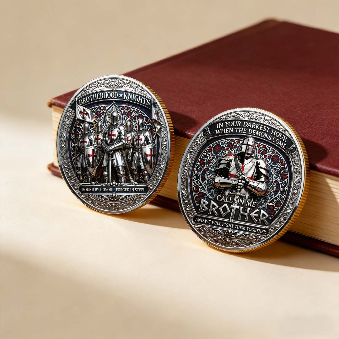 ⚡️Last Day 60% OFF - Brotherhood of Knights Commemorative Coin ⚔️🪙🛡️