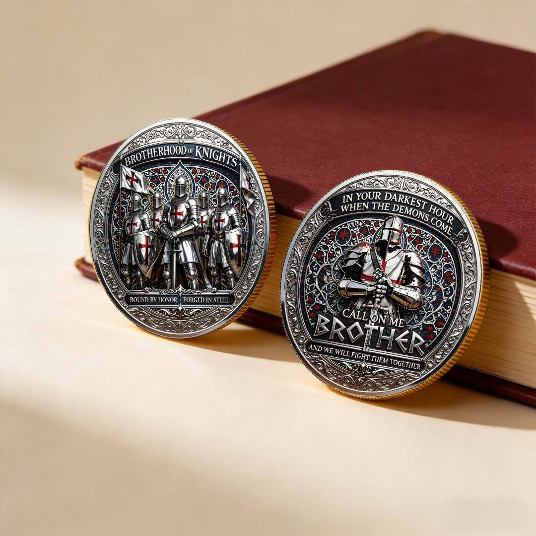 ⚡️Last Day 60% OFF - Brotherhood of Knights Commemorative Coin ⚔️🪙🛡️