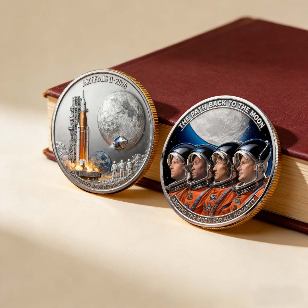 🚀Flash Sale 60% OFF 🌕 Artemis II Lunar Mission Commemorative Coin