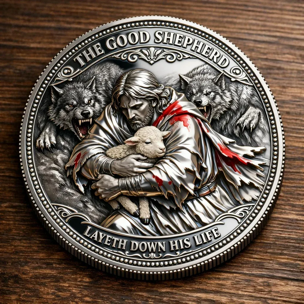 “The Good Shepherd – Lead Me” Faith Commemorative Coin ✝️🐑