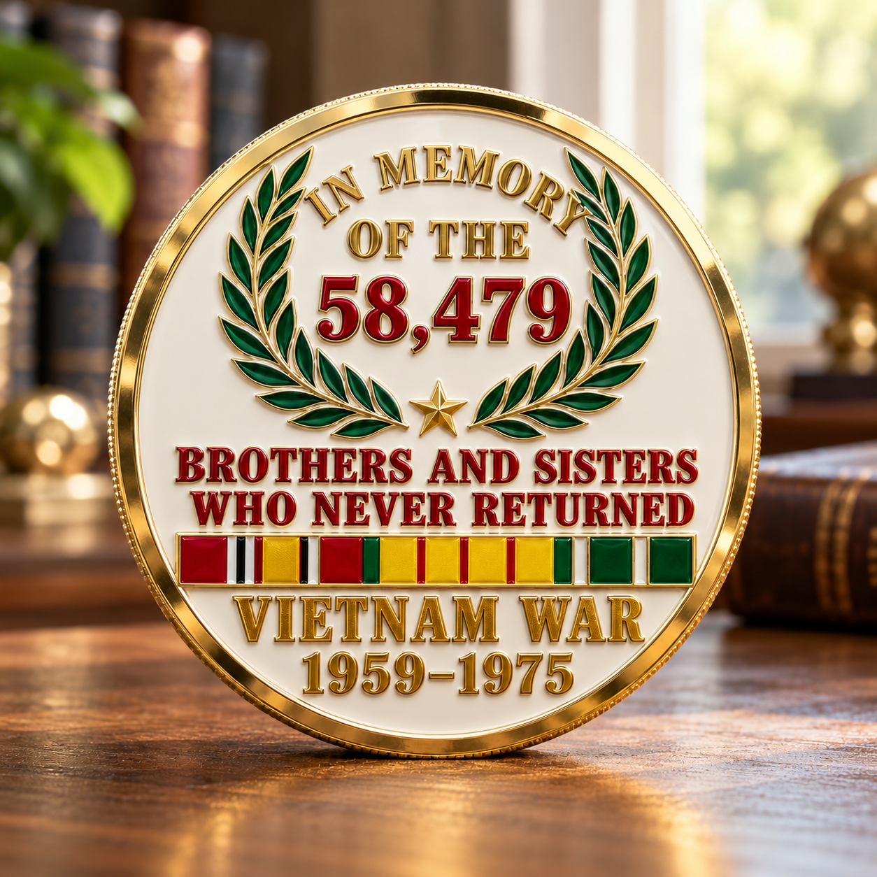 🎖️ Forever Remembered — Vietnam War Memorial Commemorative Medallion