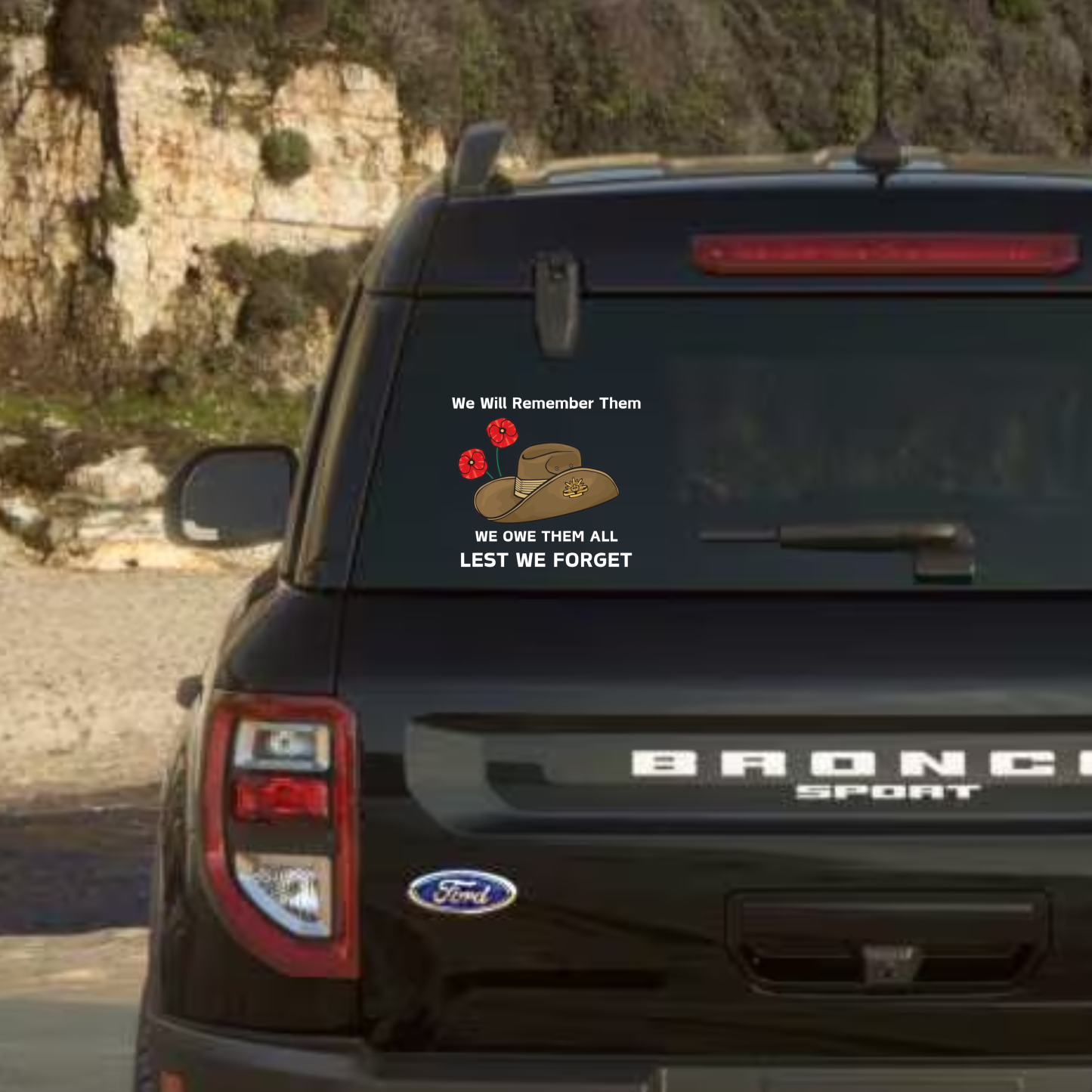 Honor and Remember Our Heroes Car Decal