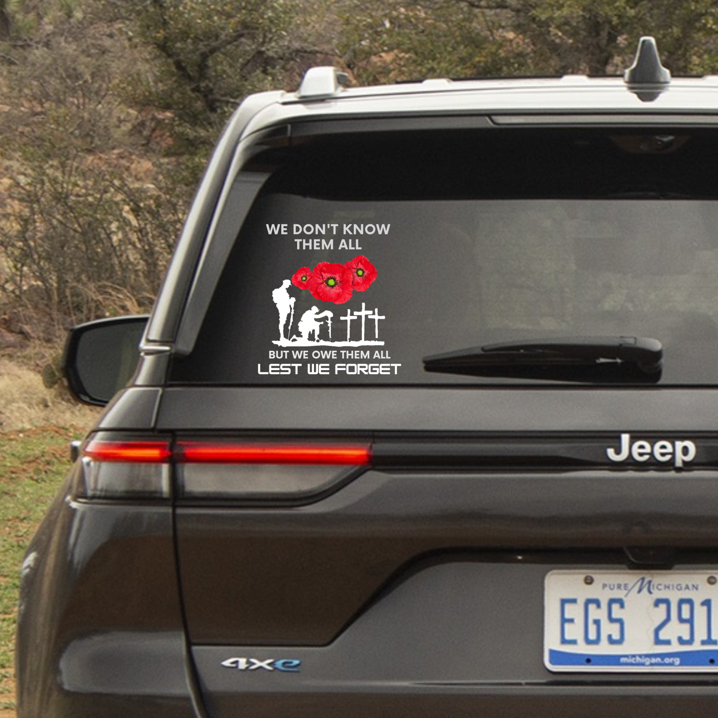 Honor and Remember Our Heroes Car Decal