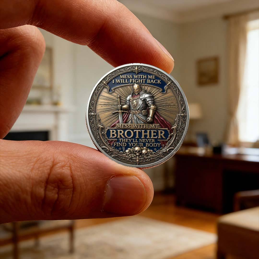 🏆Last Day 60% OFF - Brotherhood Warriors Commemorative Challenge Coin ⚔️🛡️🪙