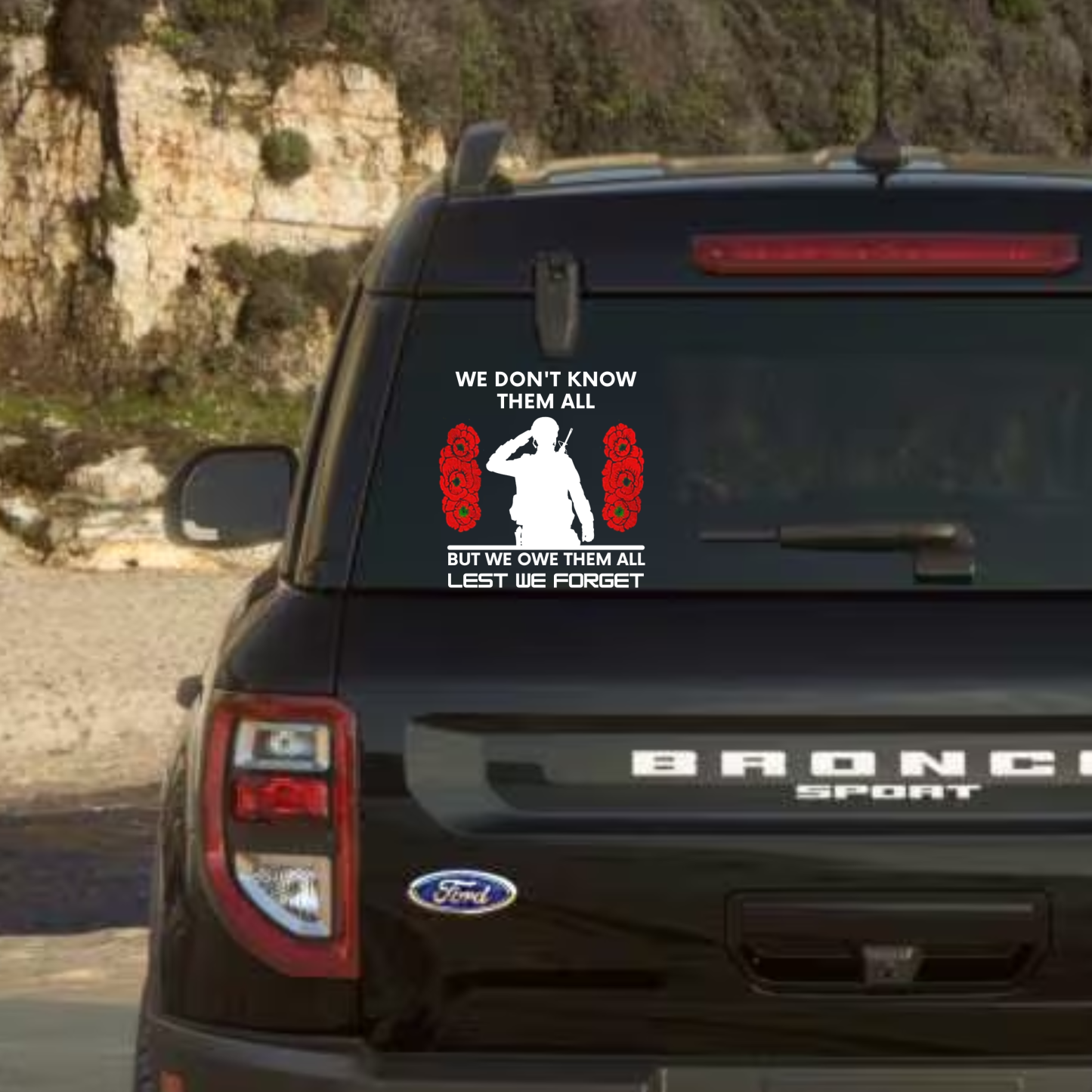 Honor and Remember Our Heroes Car Decal