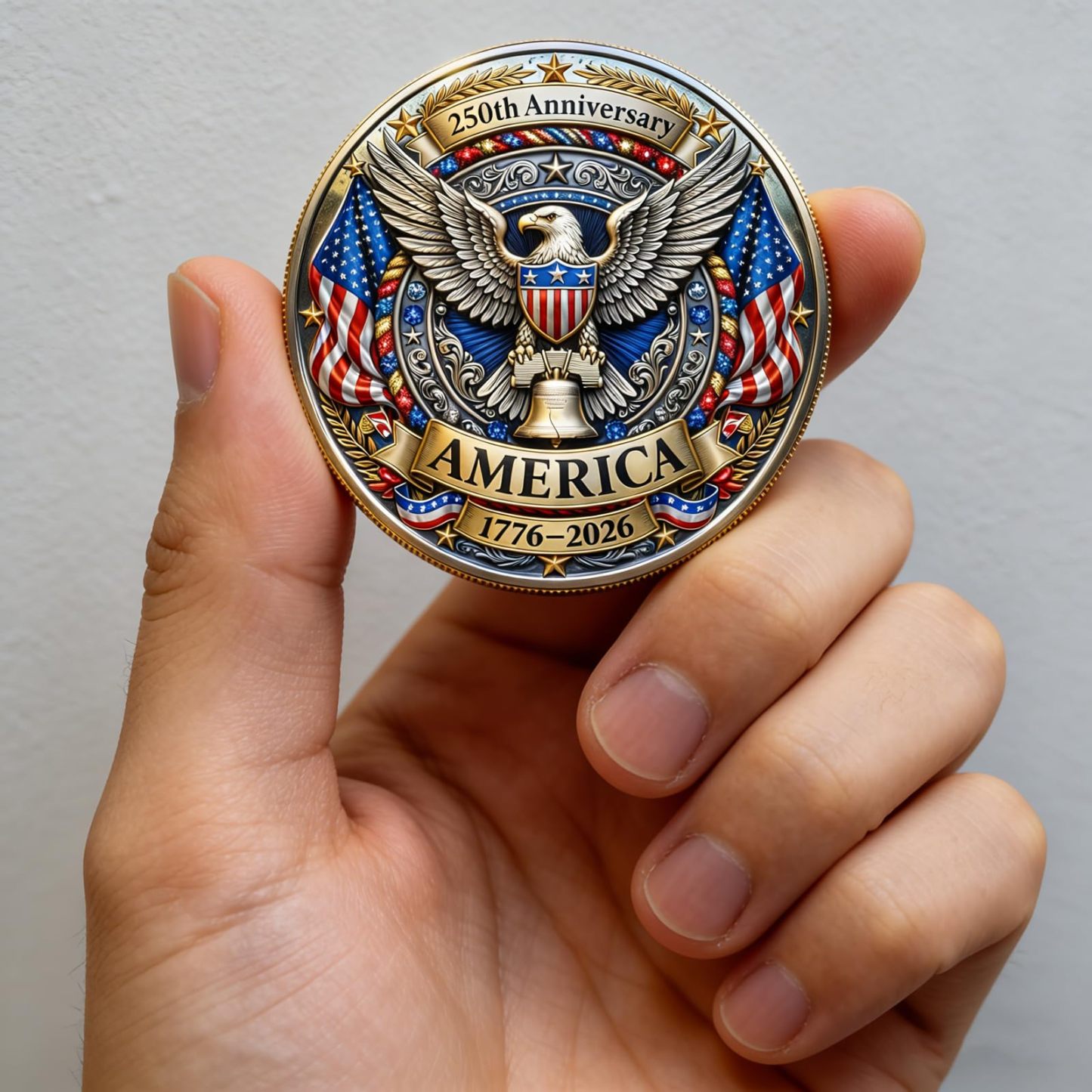 [BUY 2 GET 1 FREE]- U.S 250th Anniversary Commemorative Coin