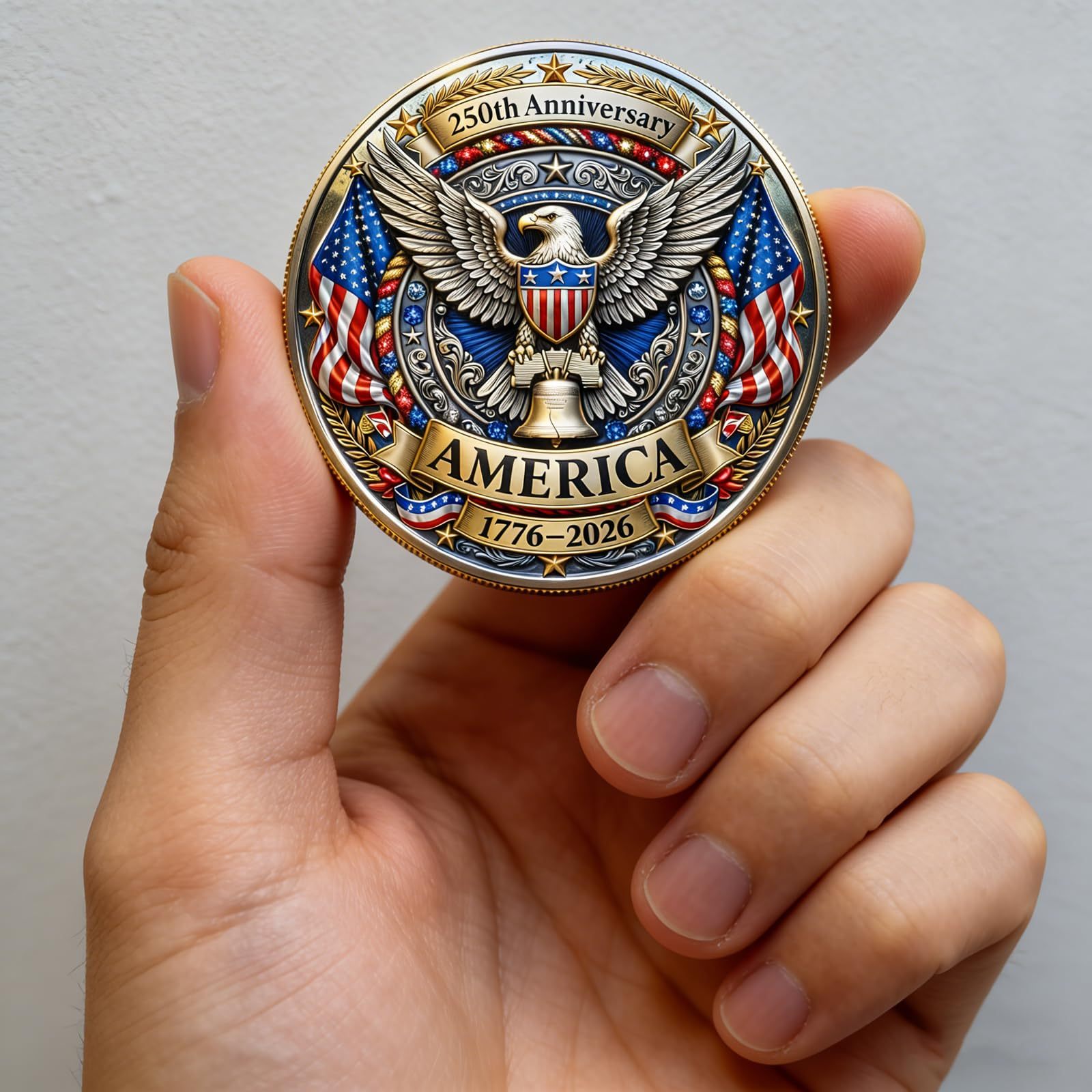 [BUY 2 GET 1 FREE]- U.S 250th Anniversary Commemorative Coin