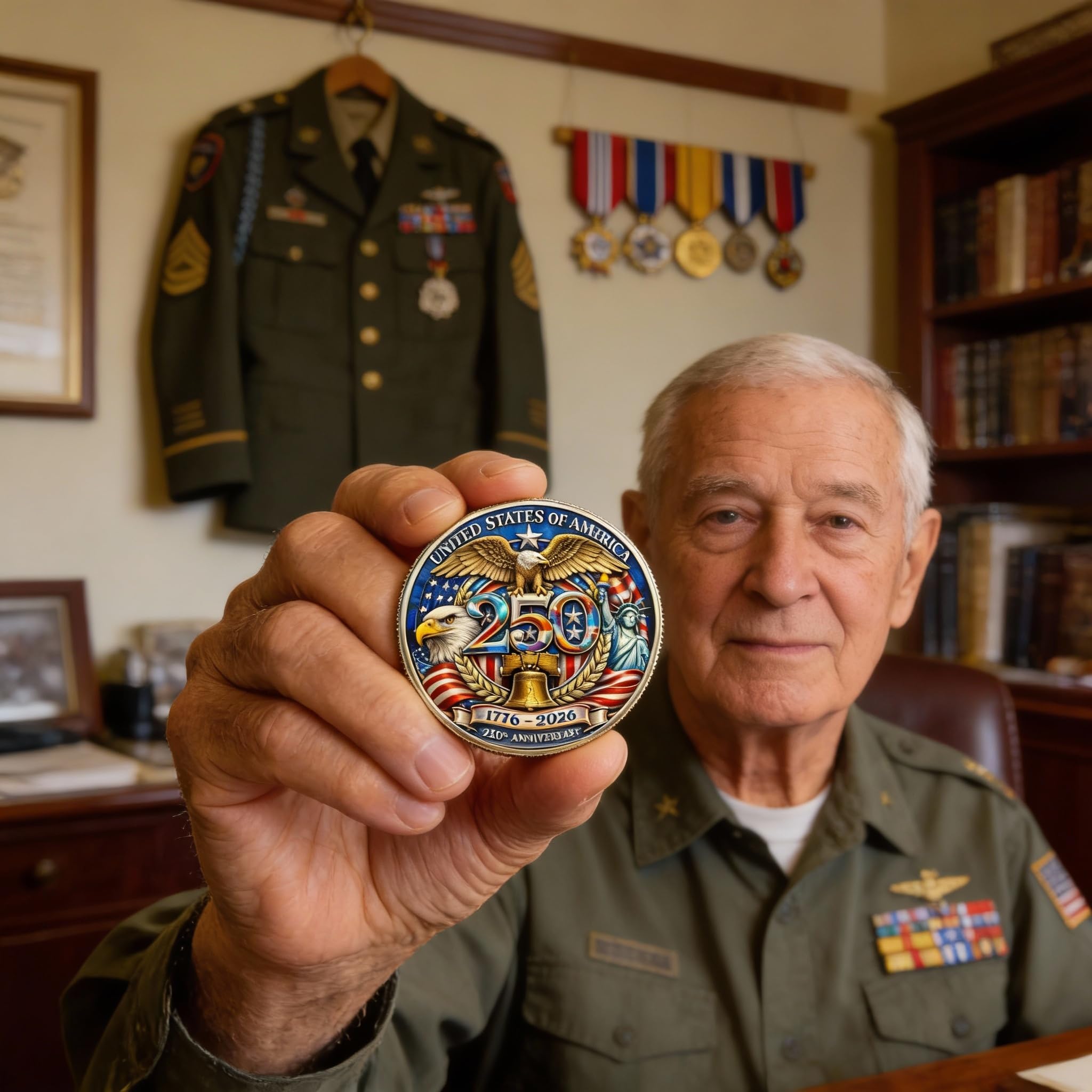 [BUY 2 GET 1 FREE]- U.S 250th Anniversary Commemorative Coin