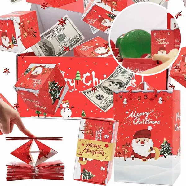 🔥LAST DAY🎁Surprise Gift Box Explosion Unique Folding Bouncing Red Envelope Cash Box