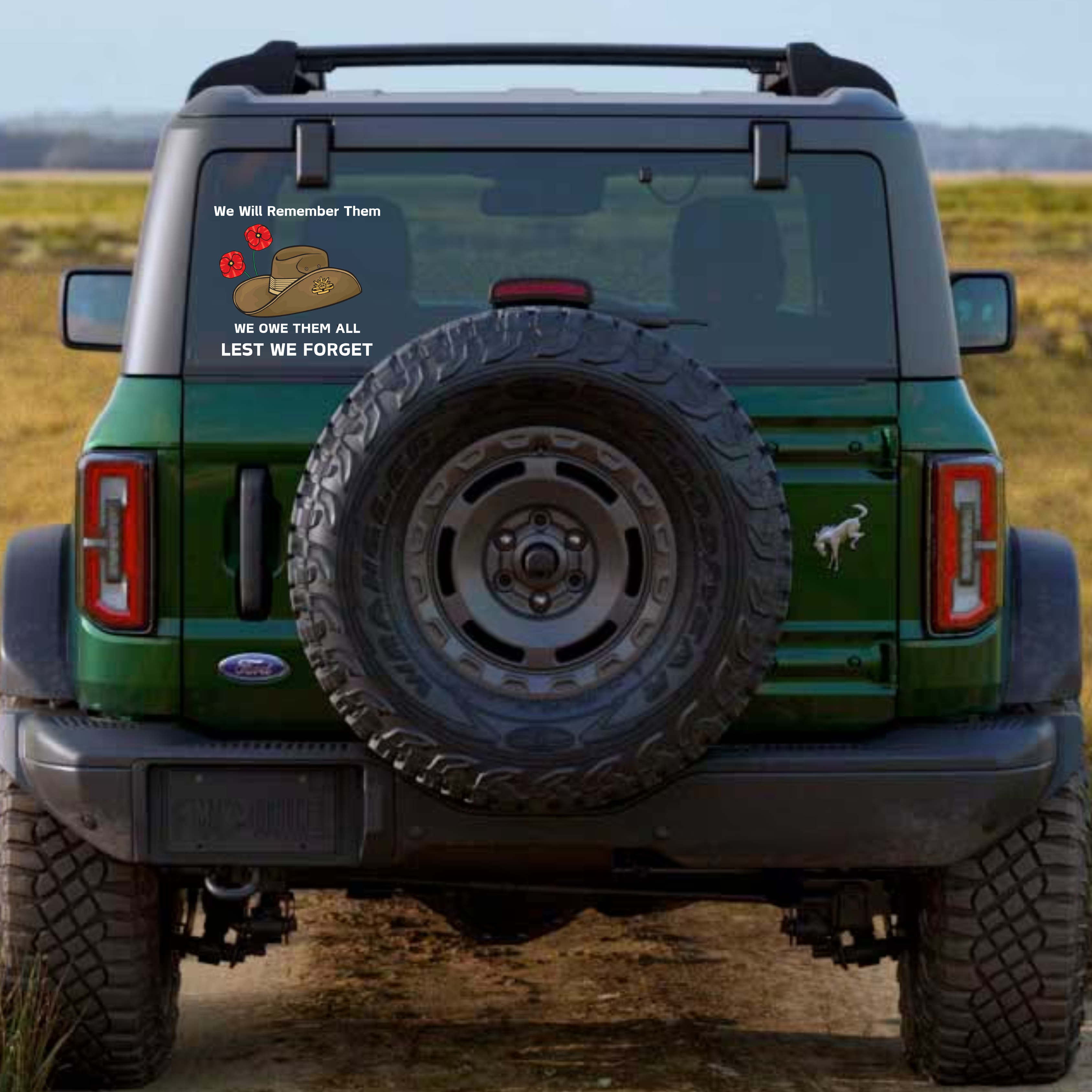 Honor and Remember Our Heroes Car Decal