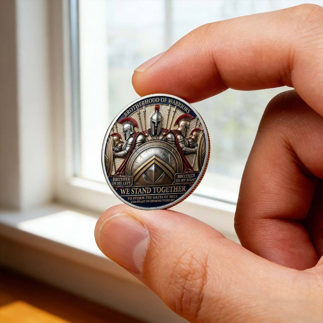 🏆Last Day 60% OFF - Brotherhood Warriors Commemorative Challenge Coin ⚔️🛡️🪙