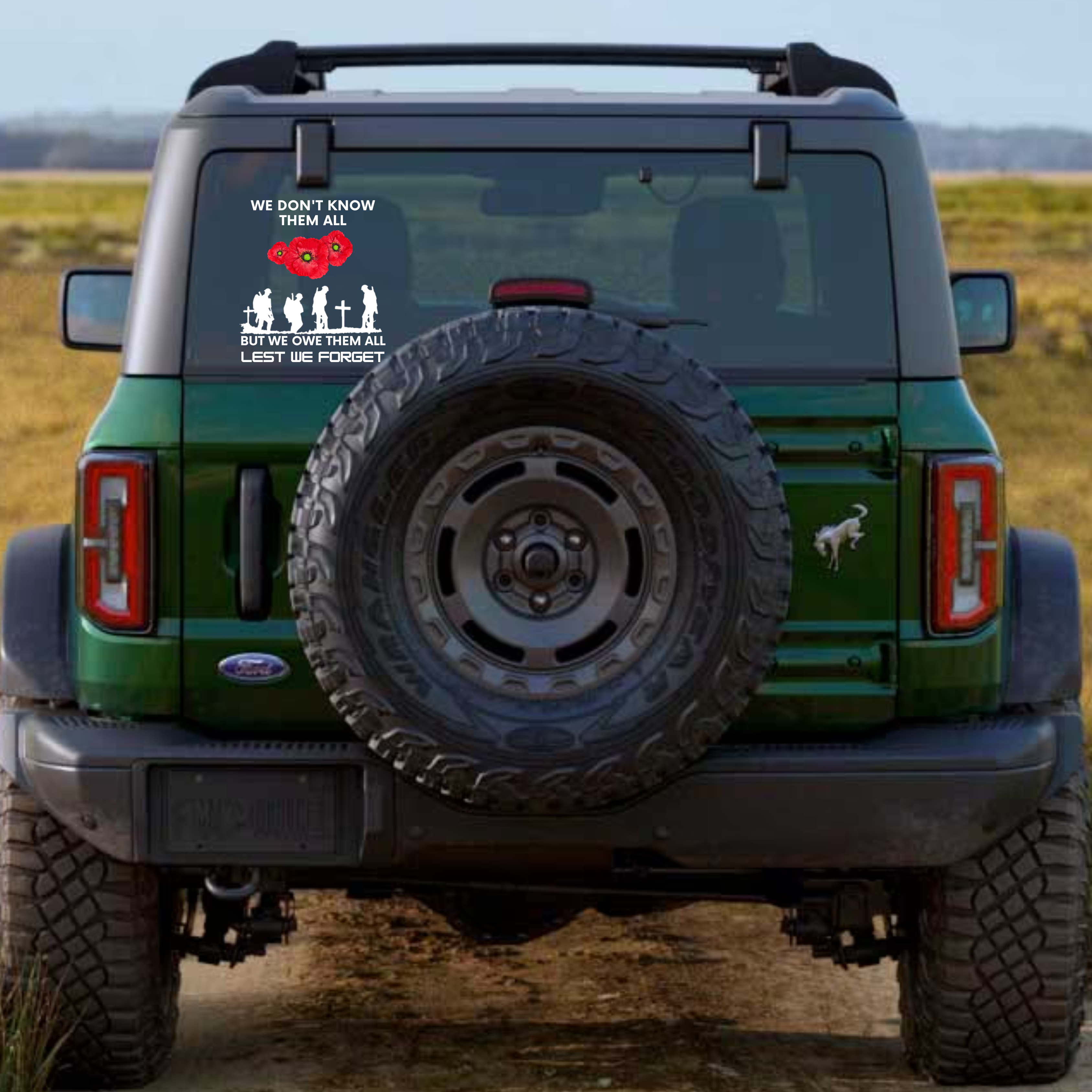 Honor and Remember Our Heroes Car Decal