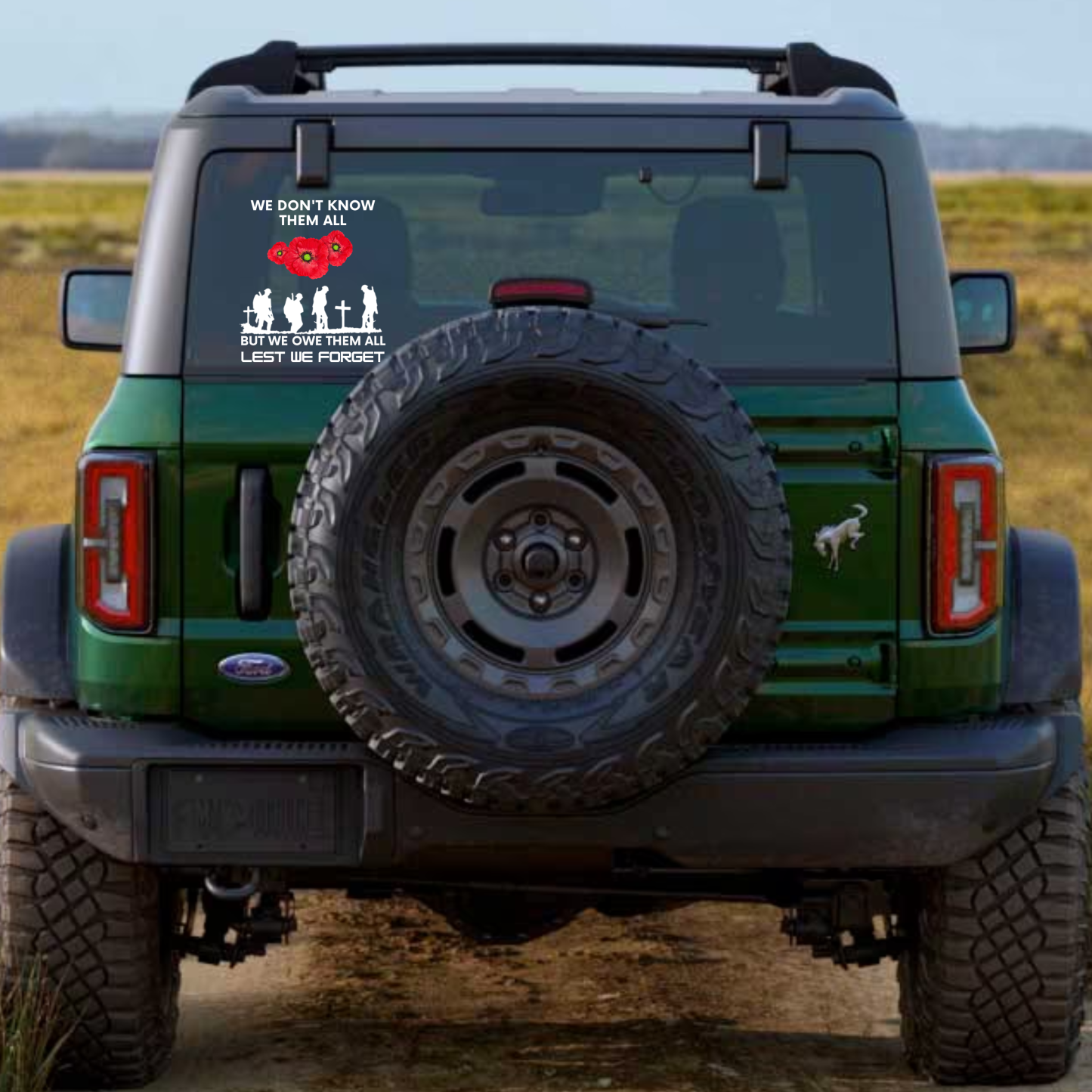 Honor and Remember Our Heroes Car Decal