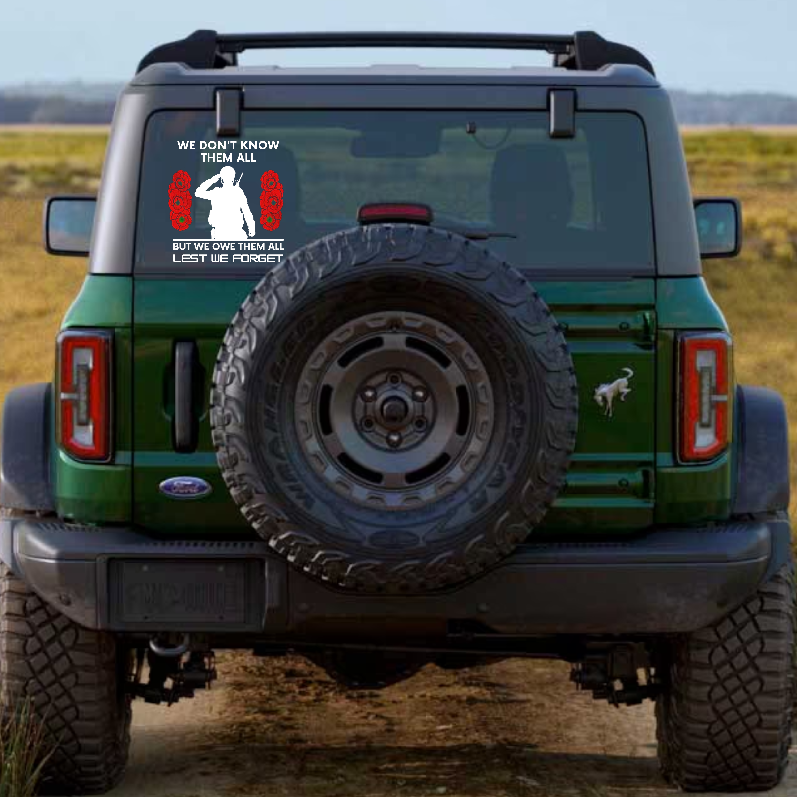 Honor and Remember Our Heroes Car Decal