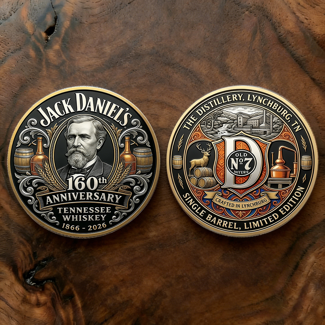 Jack Daniel’s 160th Anniversary 1866-2026 Single Barrel Limited Edition Commemorative Coin