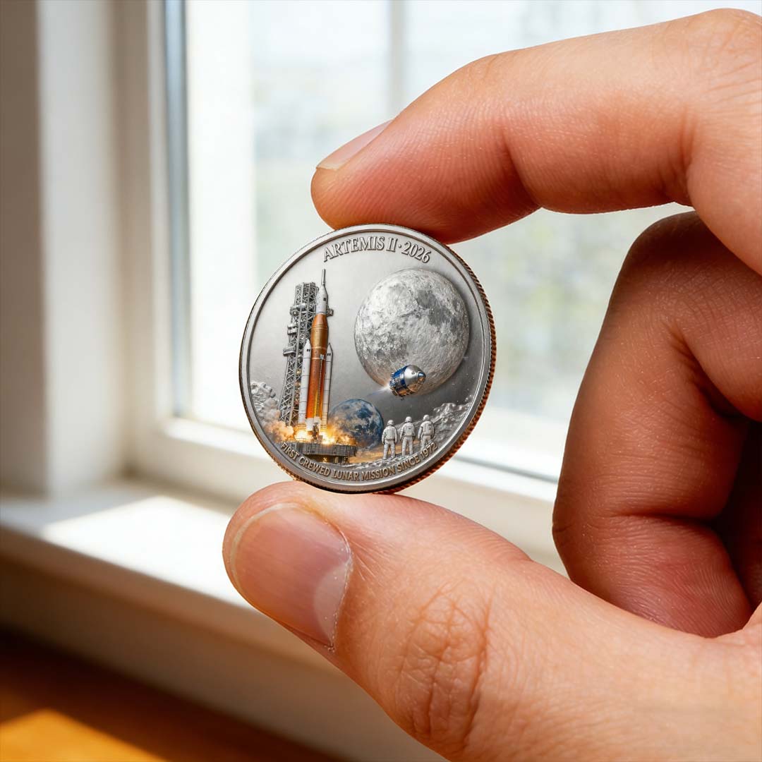🚀Flash Sale 60% OFF 🌕 Artemis II Lunar Mission Commemorative Coin
