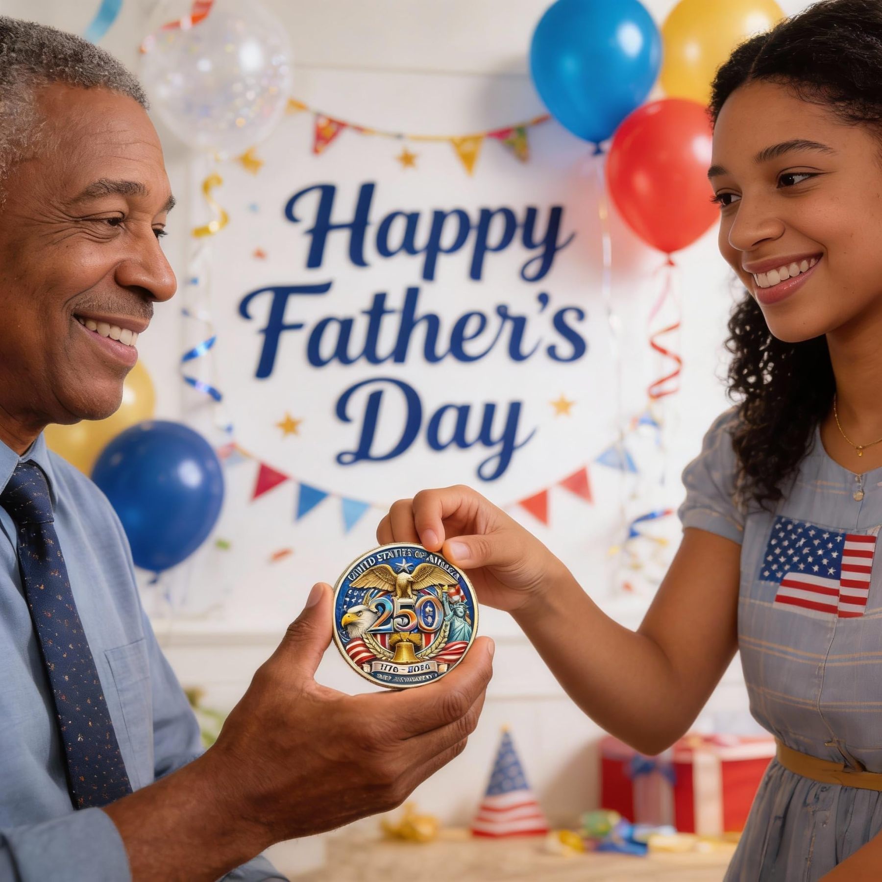 [BUY 2 GET 1 FREE]- U.S 250th Anniversary Commemorative Coin