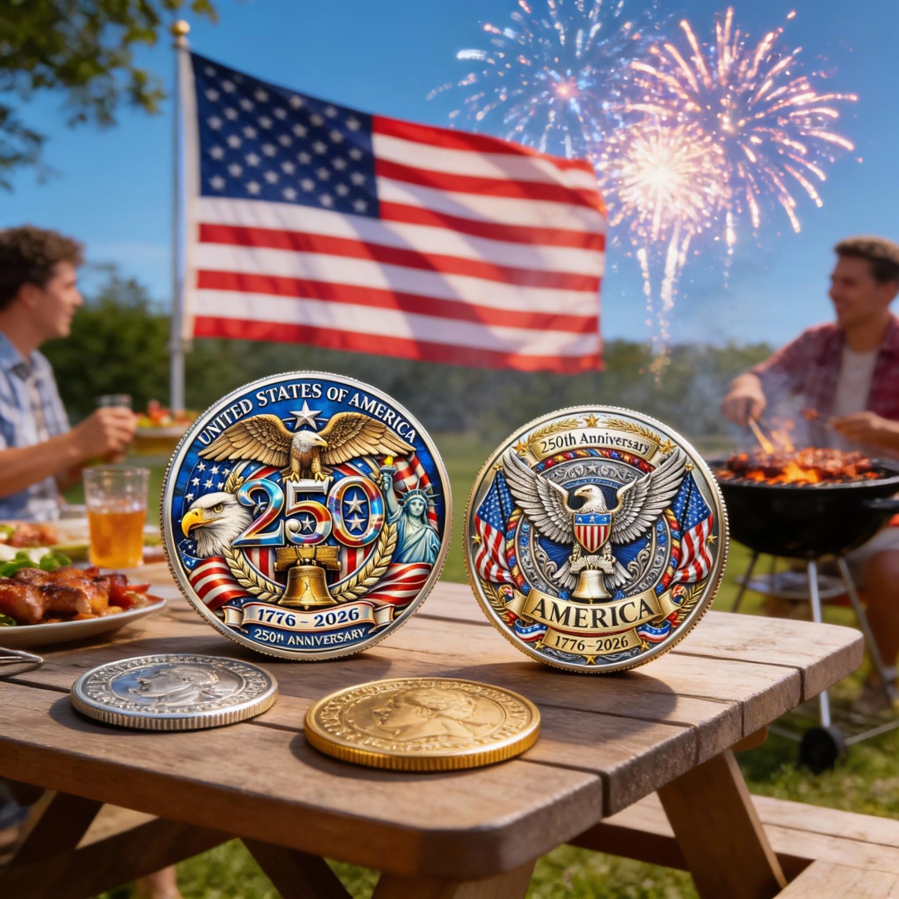 [BUY 2 GET 1 FREE]- U.S 250th Anniversary Commemorative Coin