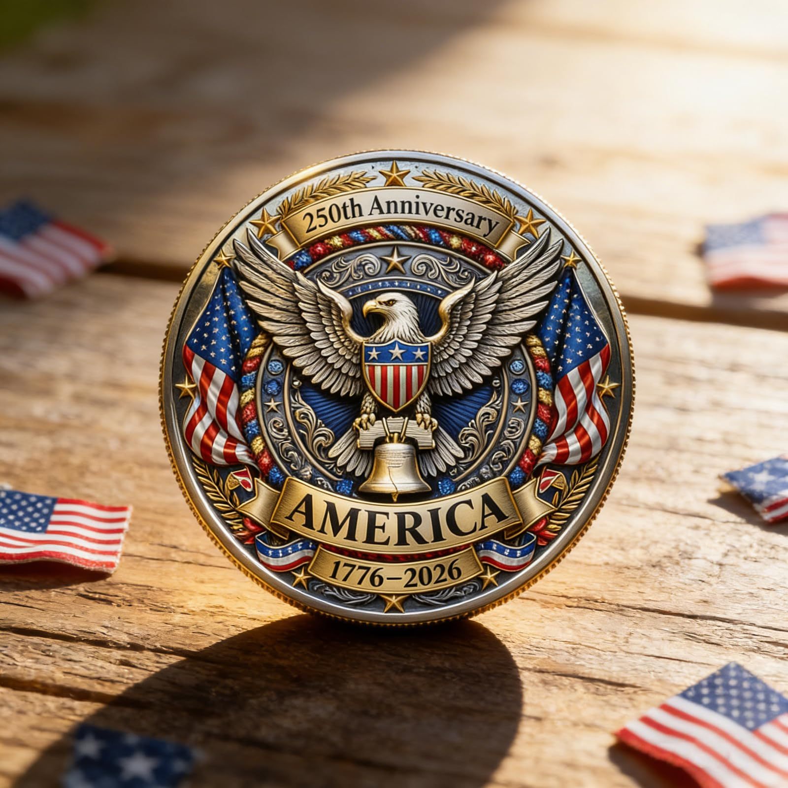 [BUY 2 GET 1 FREE]- U.S 250th Anniversary Commemorative Coin