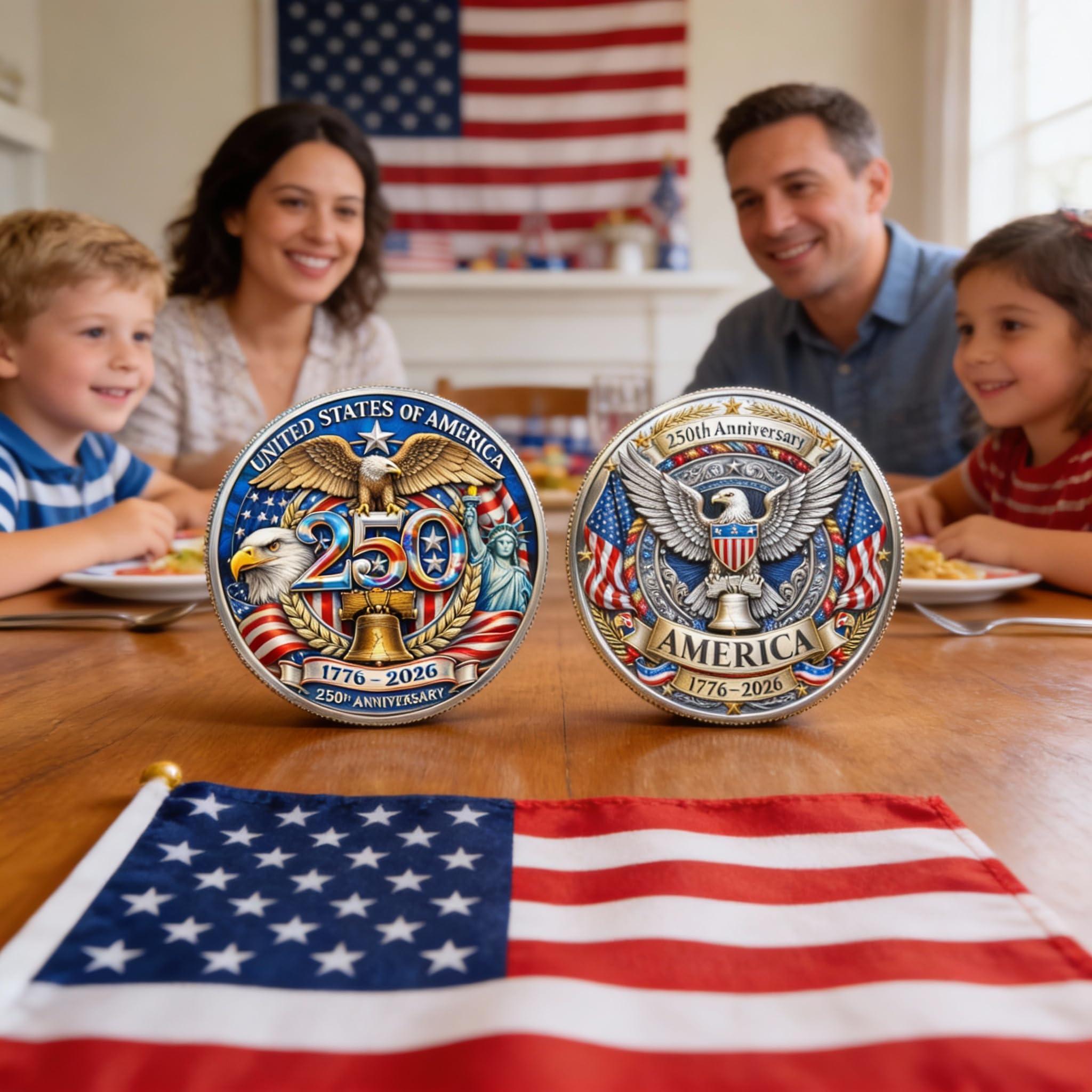 [BUY 2 GET 1 FREE]- U.S 250th Anniversary Commemorative Coin