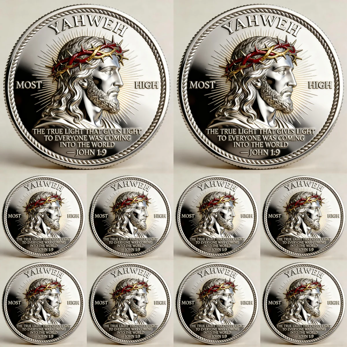 🙏“Yahweh – The Living Light” Faith Commemorative Coin