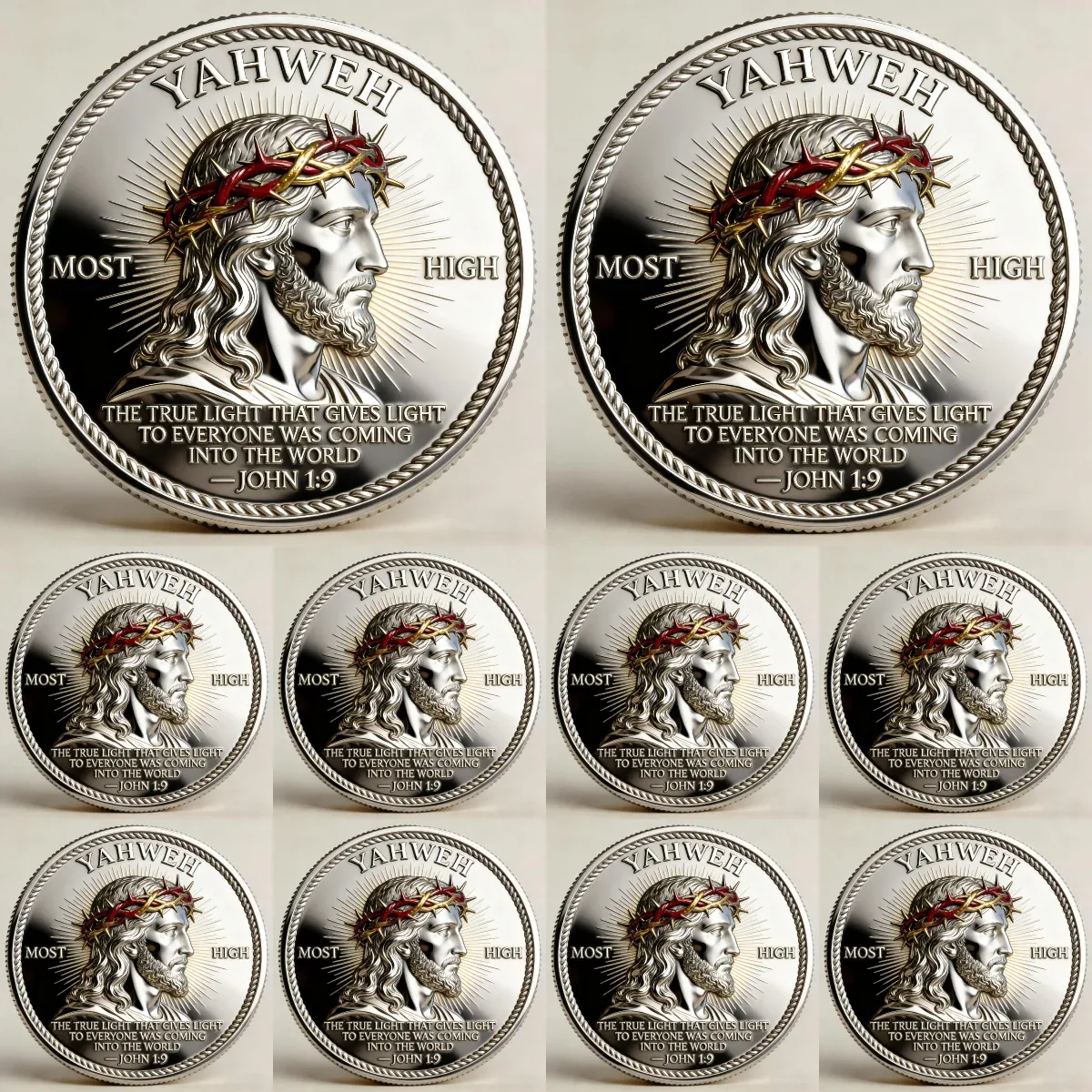 🙏“Yahweh – The Living Light” Faith Commemorative Coin