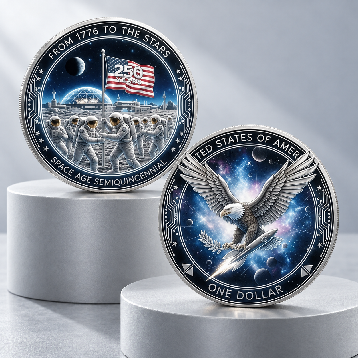 🚀 America 250 To the Stars Collectible Coin