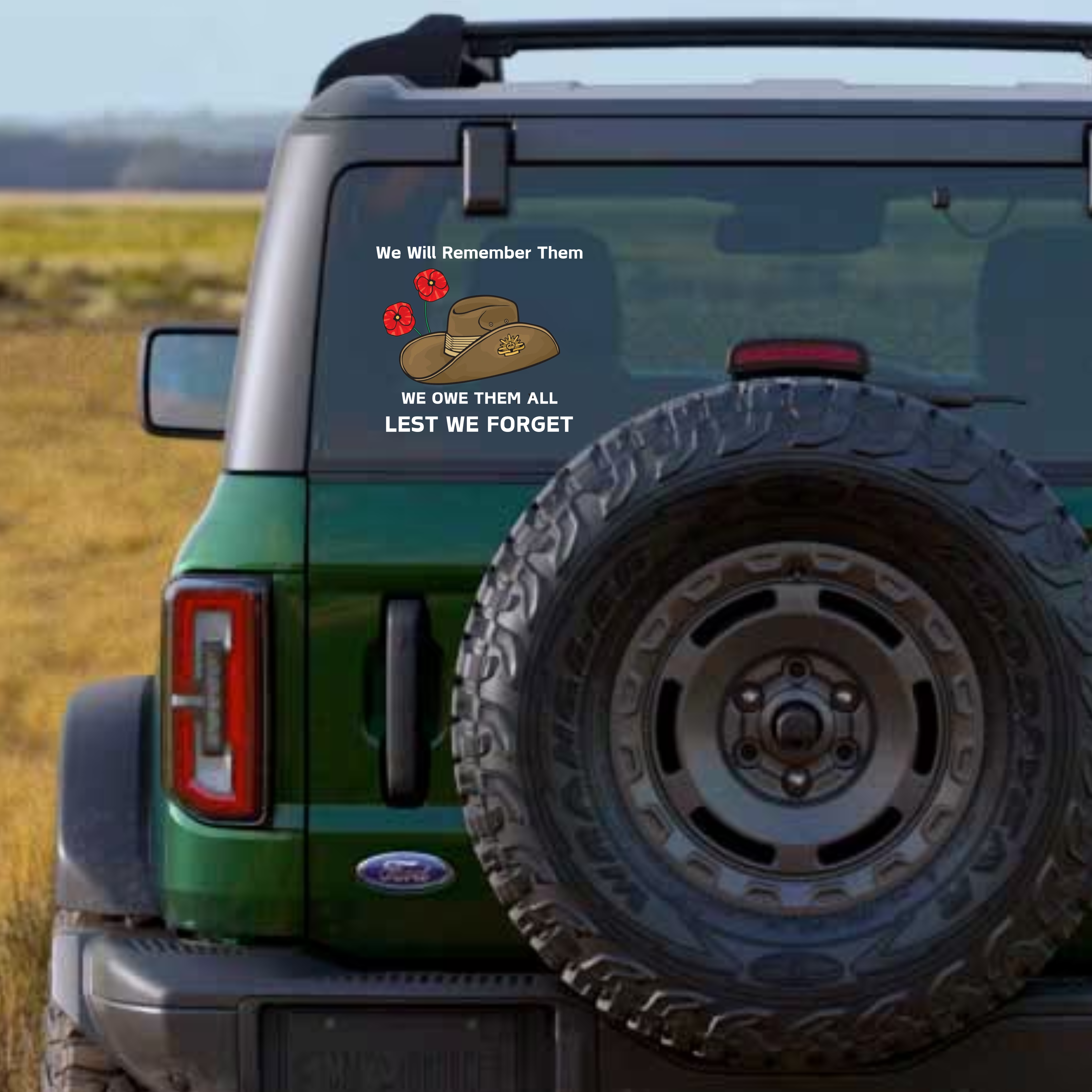 Honor and Remember Our Heroes Car Decal