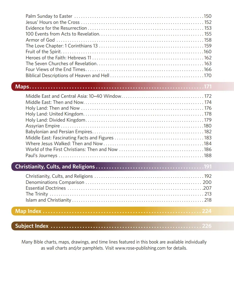 🔥Last Day70% off🔥10th Anniversary Edition Bible Charts, Maps and Time Lines（Spiral-Bound）