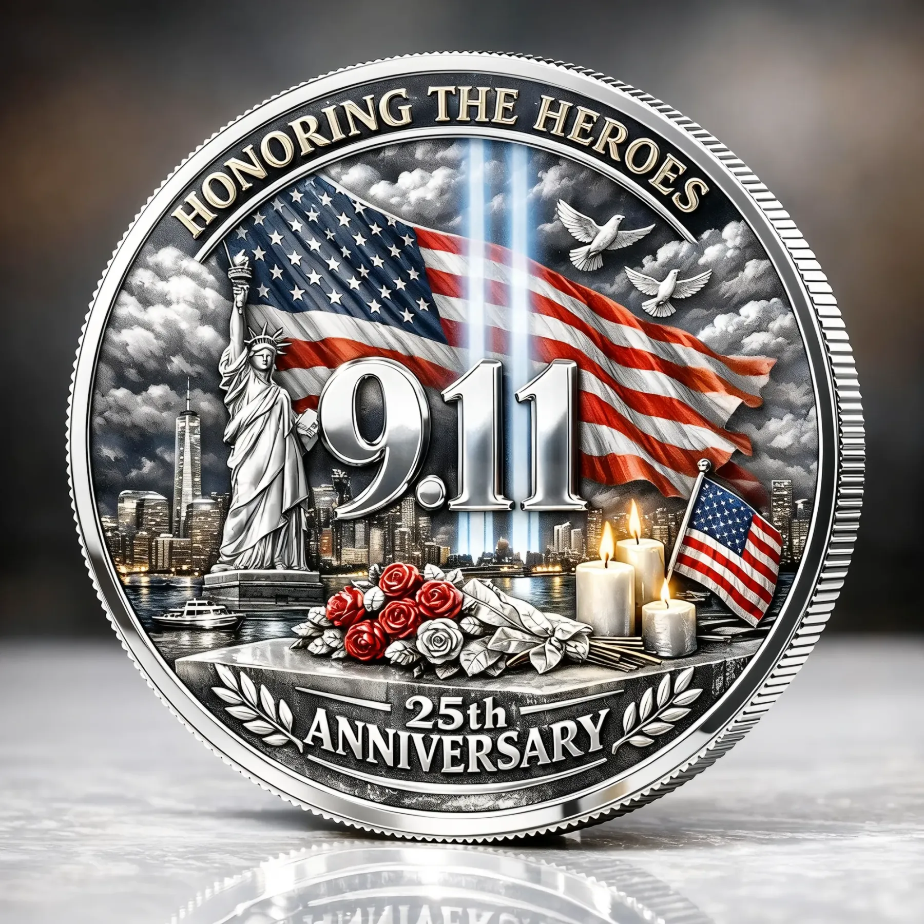 ❤️Last Day 60% OFF - 9/11 Never Forget – 25th Anniversary Commemorative Coin