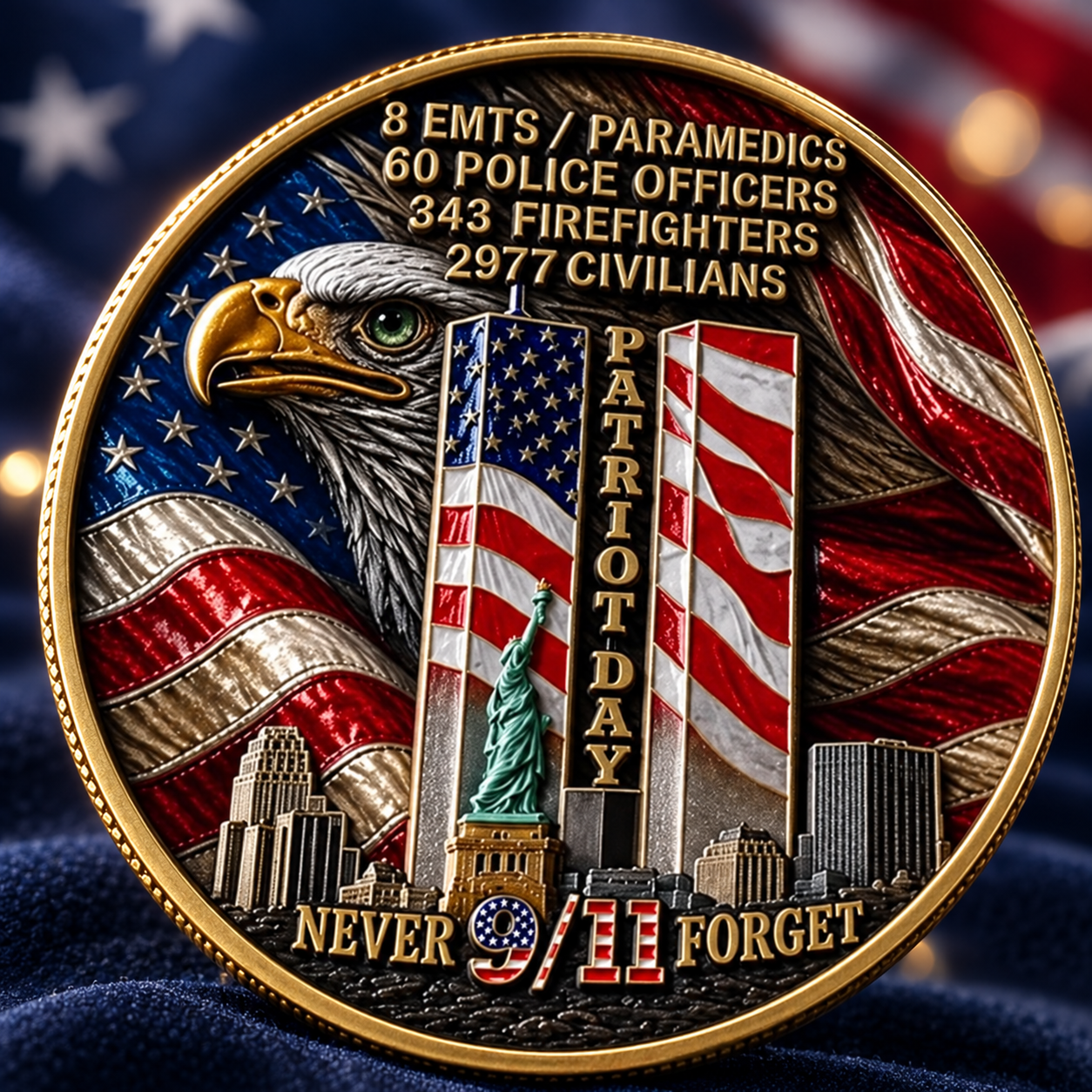 9/11 Memorial Coin – Honoring the Heroes of September 11