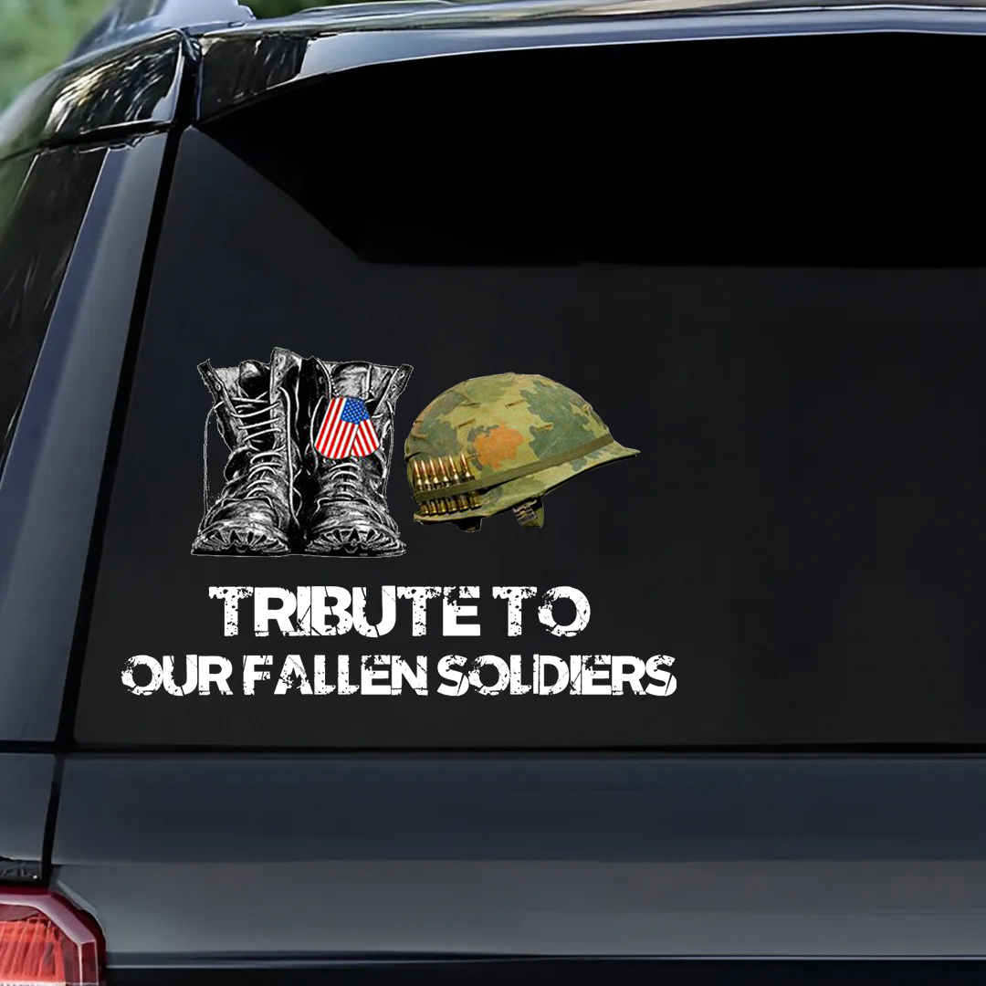 Tribute To Our Fallen Heroes Veterans Stickers
