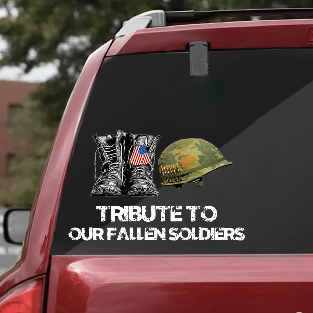 Tribute To Our Fallen Heroes Veterans Stickers