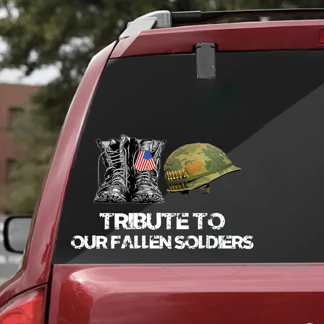 Tribute To Our Fallen Heroes Veterans Stickers