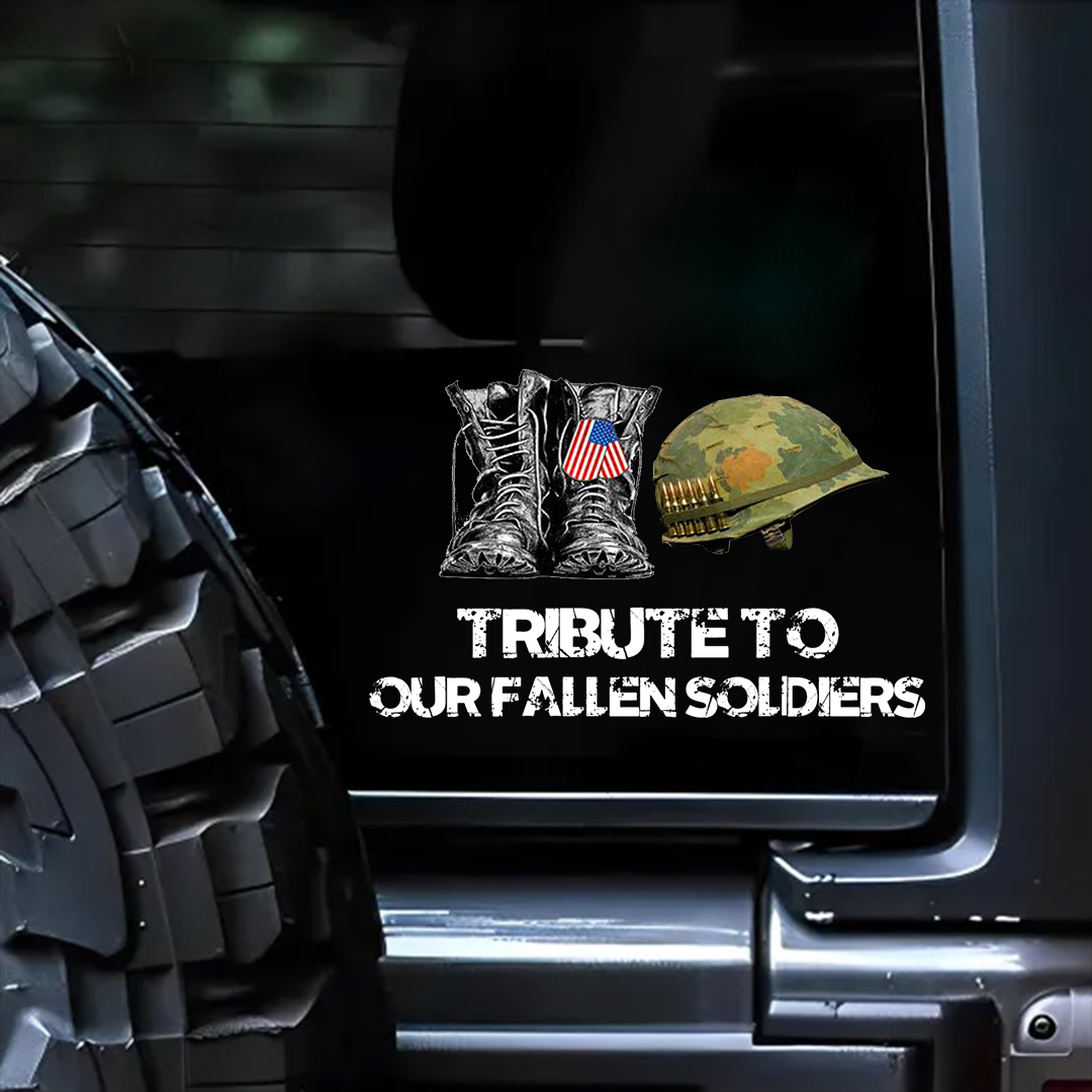 Tribute To Our Fallen Heroes Veterans Stickers