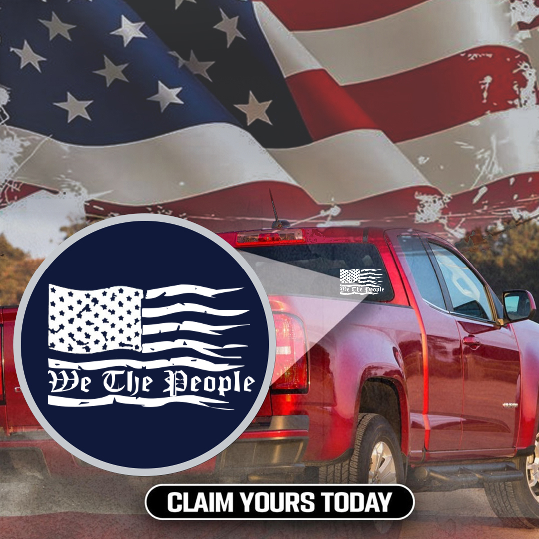 We The People Veterans Stickers-Memorial Day Sticker