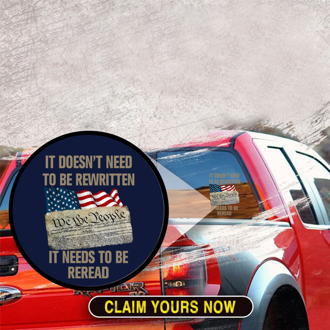 It Needs To Be Reread Veterans Stickers-Independence Day Sticker