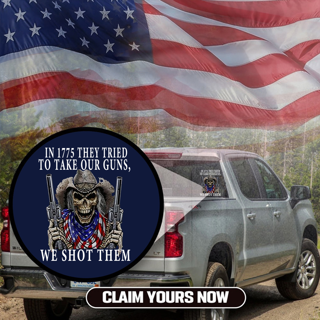 In 1775 We Shot Them Veterans Stickers-Independence Day Sticker