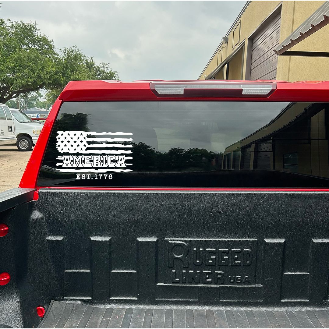 AMERICA EST. 1776 Veterans Stickers-Independence Day Sticker