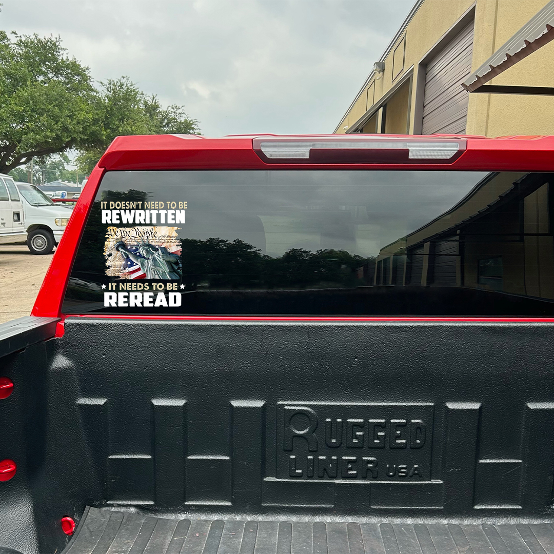 Declaration Needs To Be Reread Veterans Stickers-Independence Day Sticker