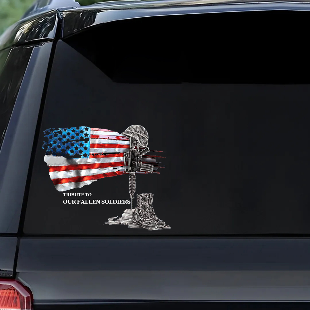 Tribute To Our Fallen Heroes Veterans Stickers